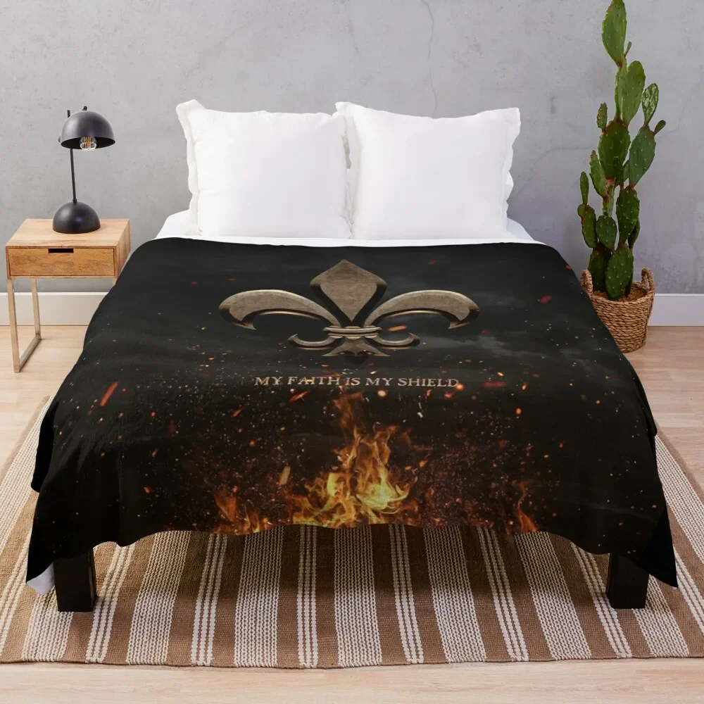 Fleur De Lis My Faith is My Shield Throw Blanket christmas gifts Plaid on the sofa blankets and throws Blankets
Fleur De Lis My Faith is My Shield Throw Blanket christmas gifts Plaid on the sofa blankets and throws Blankets
