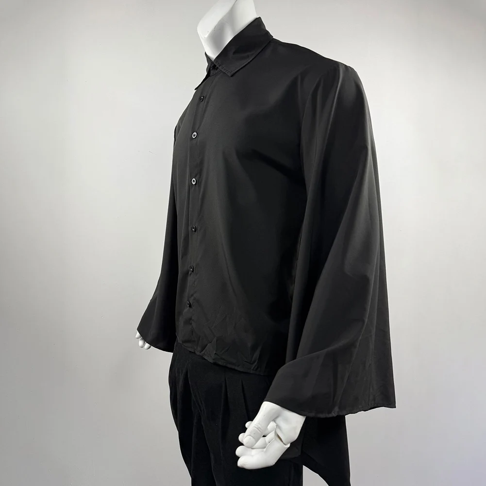Fashion Single-breasted Men Shirt Lapel Collar Flare Long Sleeve Vintage Loose Streetwear Man's Casual Shirts
Fashion Single-breasted Men Shirt Lapel Collar Flare Long Sleeve Vintage Loose Streetwear Man's Casual Shirts