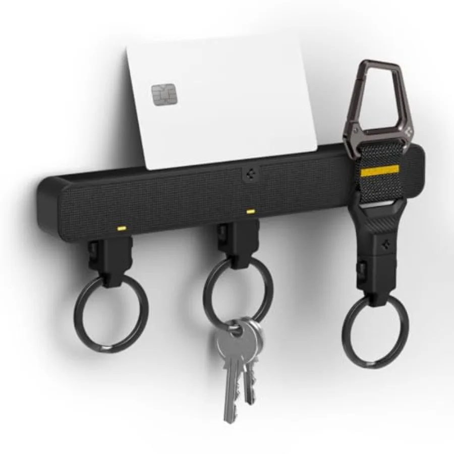 Life Magnetic Keychain Key Holder with HUB Compatible with MagSafe Accessories Quick Release Magnetic System and Secure Lock Sy