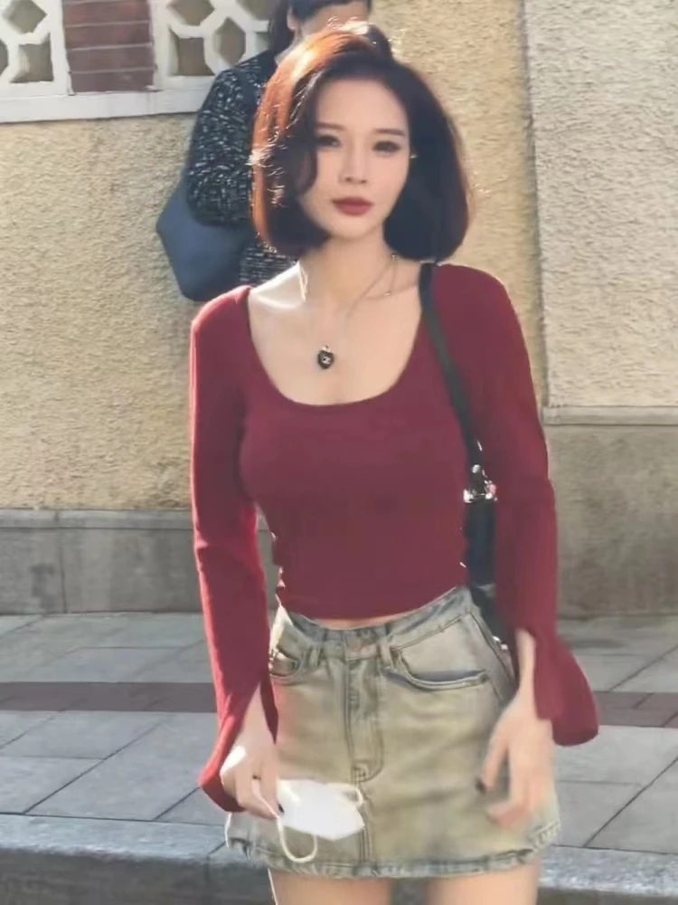 Autumn Women T Shirt Girls T-Shirt Woman Clothes Tops Cotton Slim Tshirt Female Long Sleeve Crop Top Y2k Spring Tee Sexy White
Autumn Women T Shirt Girls T-Shirt Woman Clothes Tops Cotton Slim Tshirt Female Long Sleeve Crop Top Y2k Spring Tee Sexy White