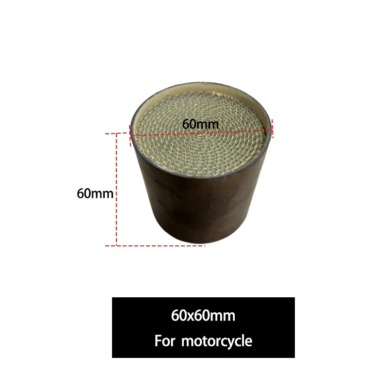Universal Motorcycle Catalytic Converter substrate 60*60 mm Exhaust Catalytic Converter Premium Metal Catalyst
Universal Motorcycle Catalytic Converter substrate 60*60 mm Exhaust Catalytic Converter Premium Metal Catalyst