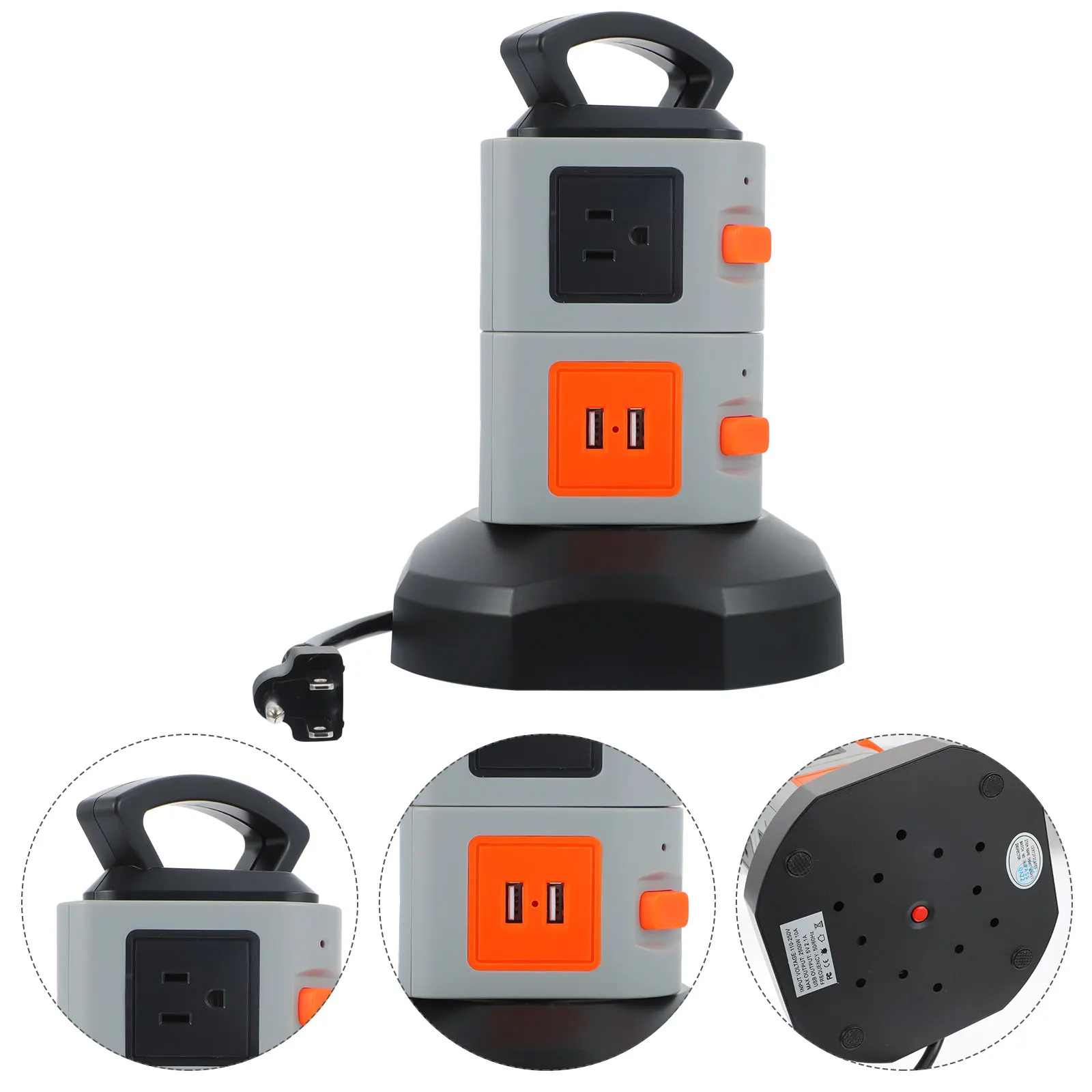 7 Outlet Sockets 2 USB Ports Surge Protector Power Board Home Office Fireproof Smart Charging Socket Storage Tools
7 Outlet Sockets 2 USB Ports Surge Protector Power Board Home Office Fireproof Smart Charging Socket Storage Tools
