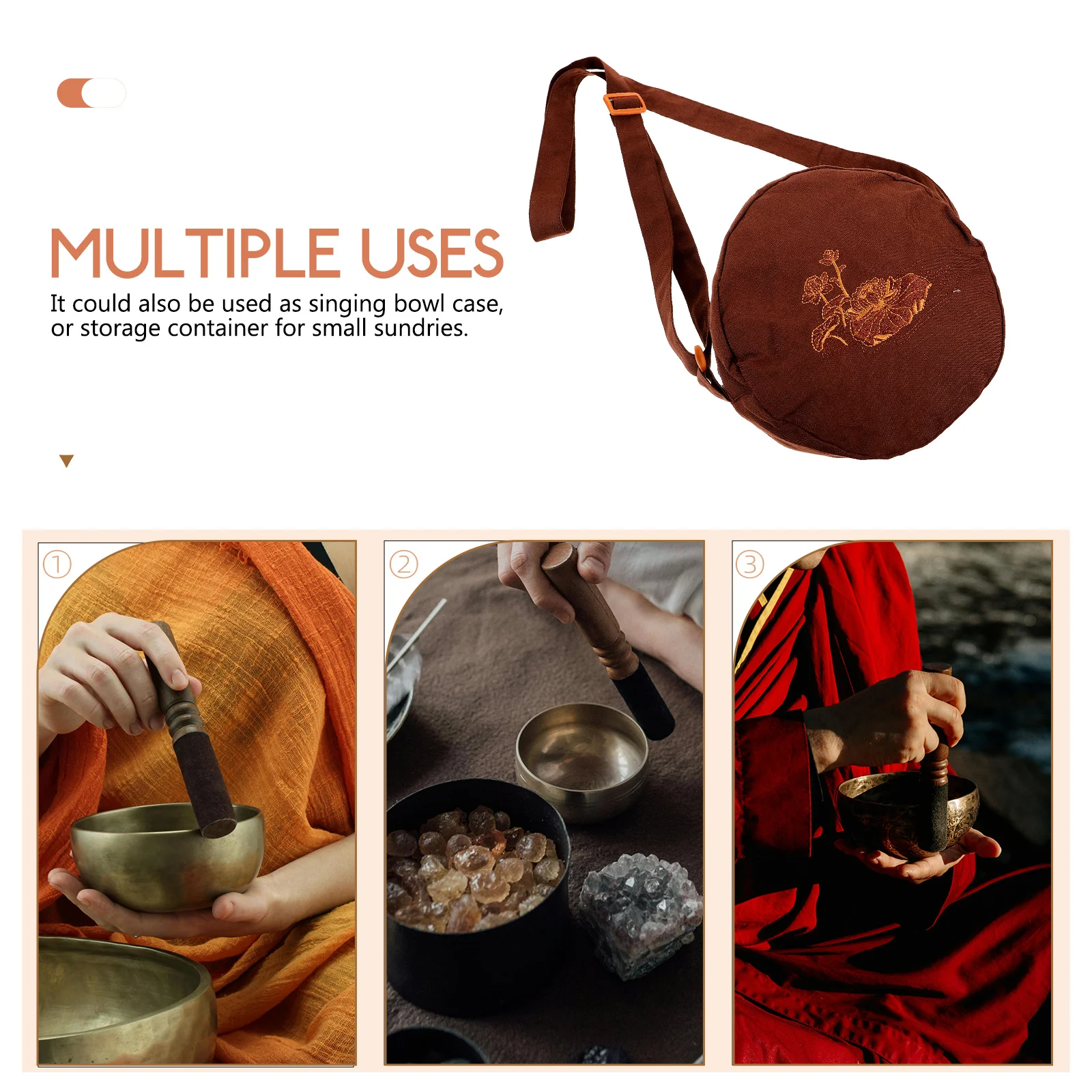 Meditation Bag Prayer Bowl Storage Case for Singing Container Striker Coffee Protector Travel
Meditation Bag Prayer Bowl Storage Case for Singing Container Striker Coffee Protector Travel