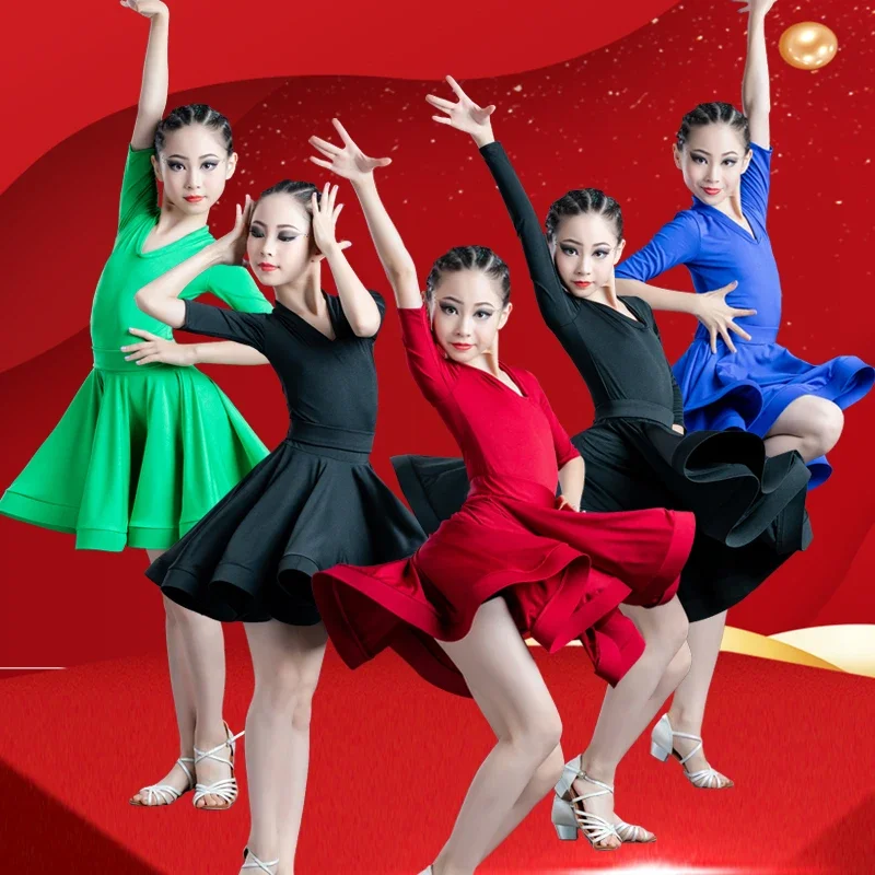 Детский классический костюм для соревнований, тренировочный костюм, платье для девочек, детский костюм для выступлений, длинный костюм 
Детский классический костюм для соревнований, тренировочный костюм, платье для девочек, детский костюм для выступлений, длинный костюм