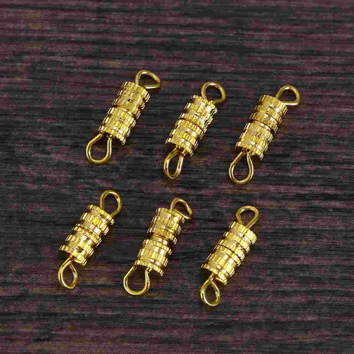 20 Gold Plated Turnbuckles Jewelry Clasps for Necklace Bracelet Craft Items Safety Screw Lock Split Ends
20 Gold Plated Turnbuckles Jewelry Clasps for Necklace Bracelet Craft Items Safety Screw Lock Split Ends