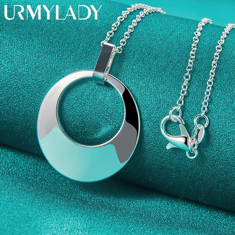 URMYLADY 925 Sterling Silver Hollow Round 16-30 Inch Pendant Necklace For Women Wedding Engagement Gift Jewelry
URMYLADY 925 Sterling Silver Hollow Round 16-30 Inch Pendant Necklace For Women Wedding Engagement Gift Jewelry