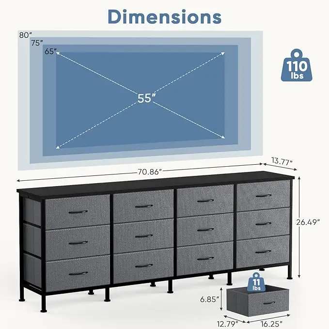 The Tv Cabinet Has a Storage Function The Dressing Table Has 12 Drawers. The Media Control Table with Metal Frame and Adjustable Legs.
The Tv Cabinet Has a Storage Function The Dressing Table Has 12 Drawers. The Media Control Table with Metal Frame and Adjustable Legs.