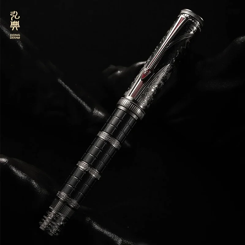 Classic Hongdian D5 Qin Dynasty Series Piston Fountain Pen EF/F Nib Exquisite Retro Calligraphy Writing Engraved Chinese Style
Classic Hongdian D5 Qin Dynasty Series Piston Fountain Pen EF/F Nib Exquisite Retro Calligraphy Writing Engraved Chinese Style