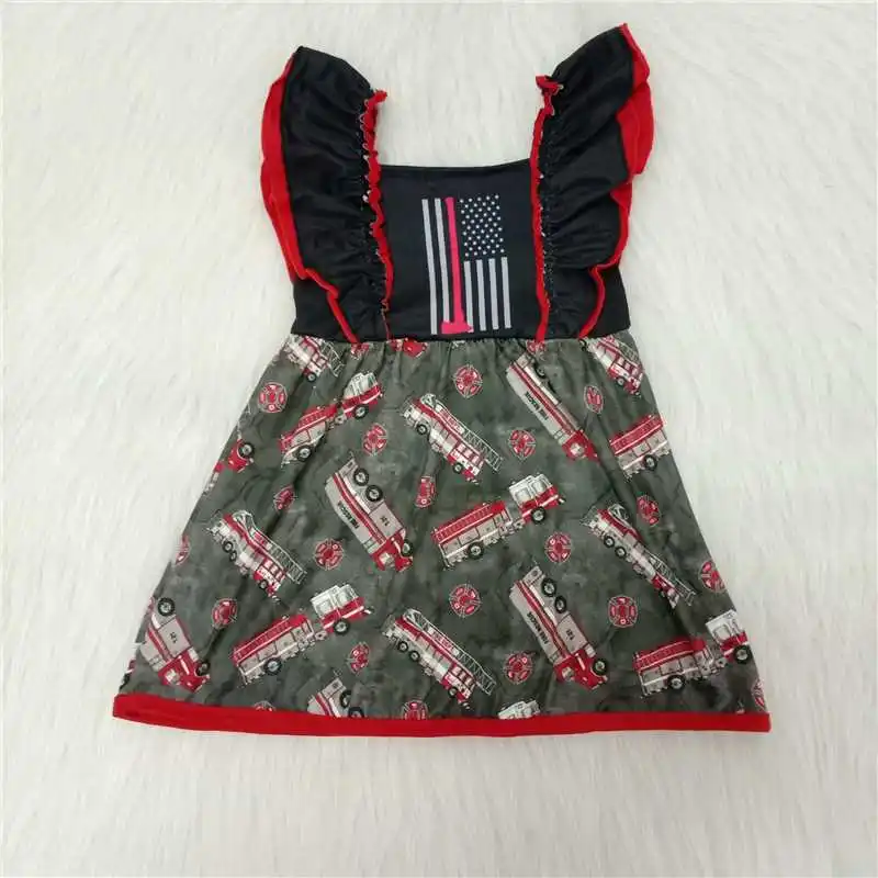 2022 Hot Sale RTS Cute Ruffle Buses Wheel Dress Flag Design Cartoon Children Wear Kids Clothing Girls Flower Girls' Dresses
2022 Hot Sale RTS Cute Ruffle Buses Wheel Dress Flag Design Cartoon Children Wear Kids Clothing Girls Flower Girls' Dresses