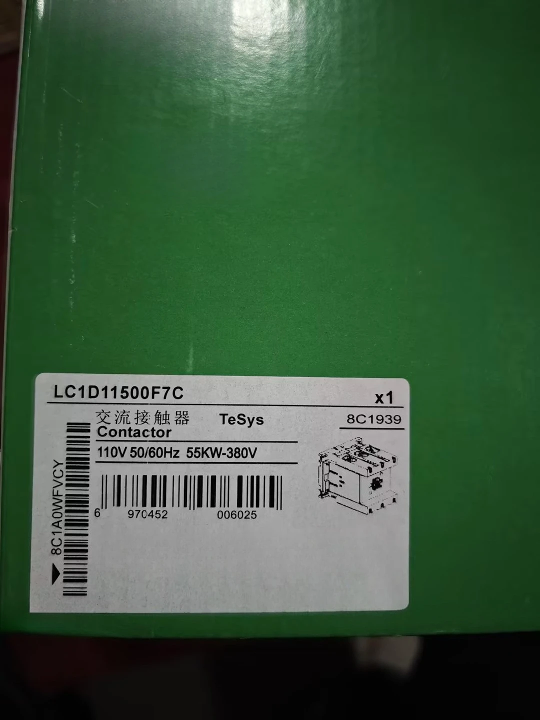 Brand New LC1D115 LC1D115F7 LC1D11500F7C contactor 3P(3 NO) AC 3 440V 115 A 110 V AC 50/60 Hz coil Fast delivery
Brand New LC1D115 LC1D115F7 LC1D11500F7C contactor 3P(3 NO) AC 3 440V 115 A 110 V AC 50/60 Hz coil Fast delivery