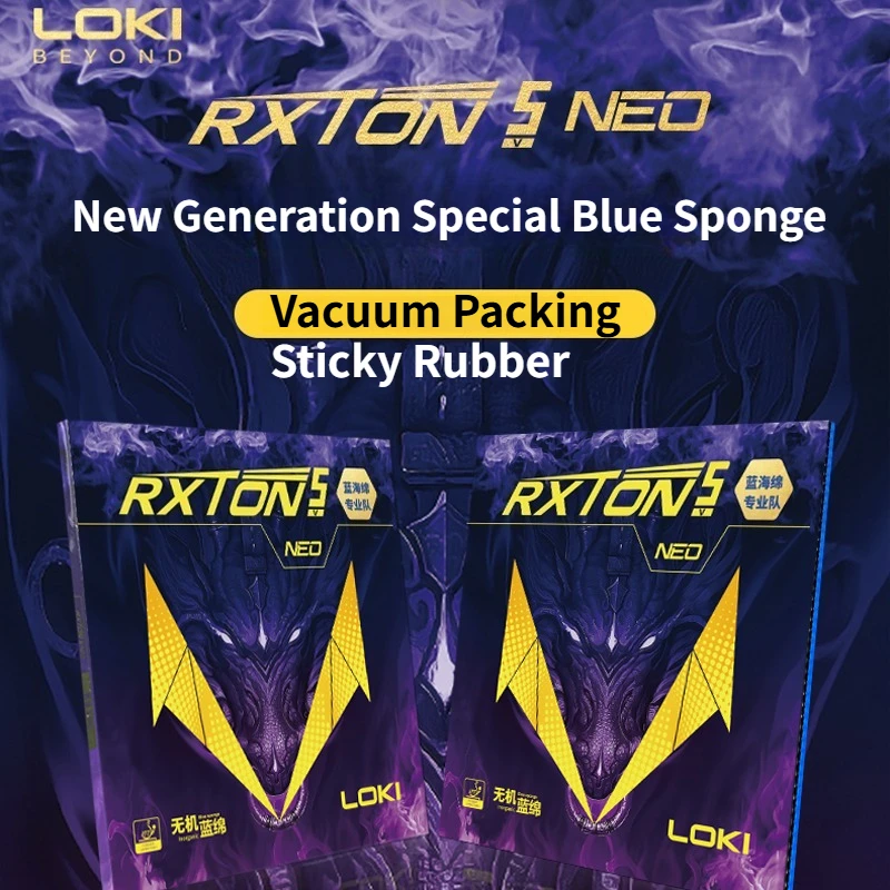 LOKI Rxton 5 NEO Table Tennis Rubber Pimples in with 2.1mm Blue Sponge Hardness 39°/40°/40.5° ITTF Approved Ping Pong Rubber
LOKI Rxton 5 NEO Table Tennis Rubber Pimples in with 2.1mm Blue Sponge Hardness 39°/40°/40.5° ITTF Approved Ping Pong Rubber