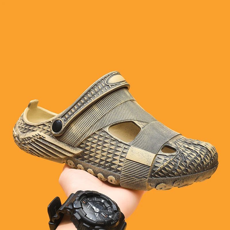  2026 New Men Breathable Clogs Non-Slip Outdoor Beach Sandals Vintage Style Hole Shoes Platform Casual Slippers for Man Summer
2026 New Men Breathable Clogs Non-Slip Outdoor Beach Sandals Vintage Style Hole Shoes Platform Casual Slippers for Man Summer