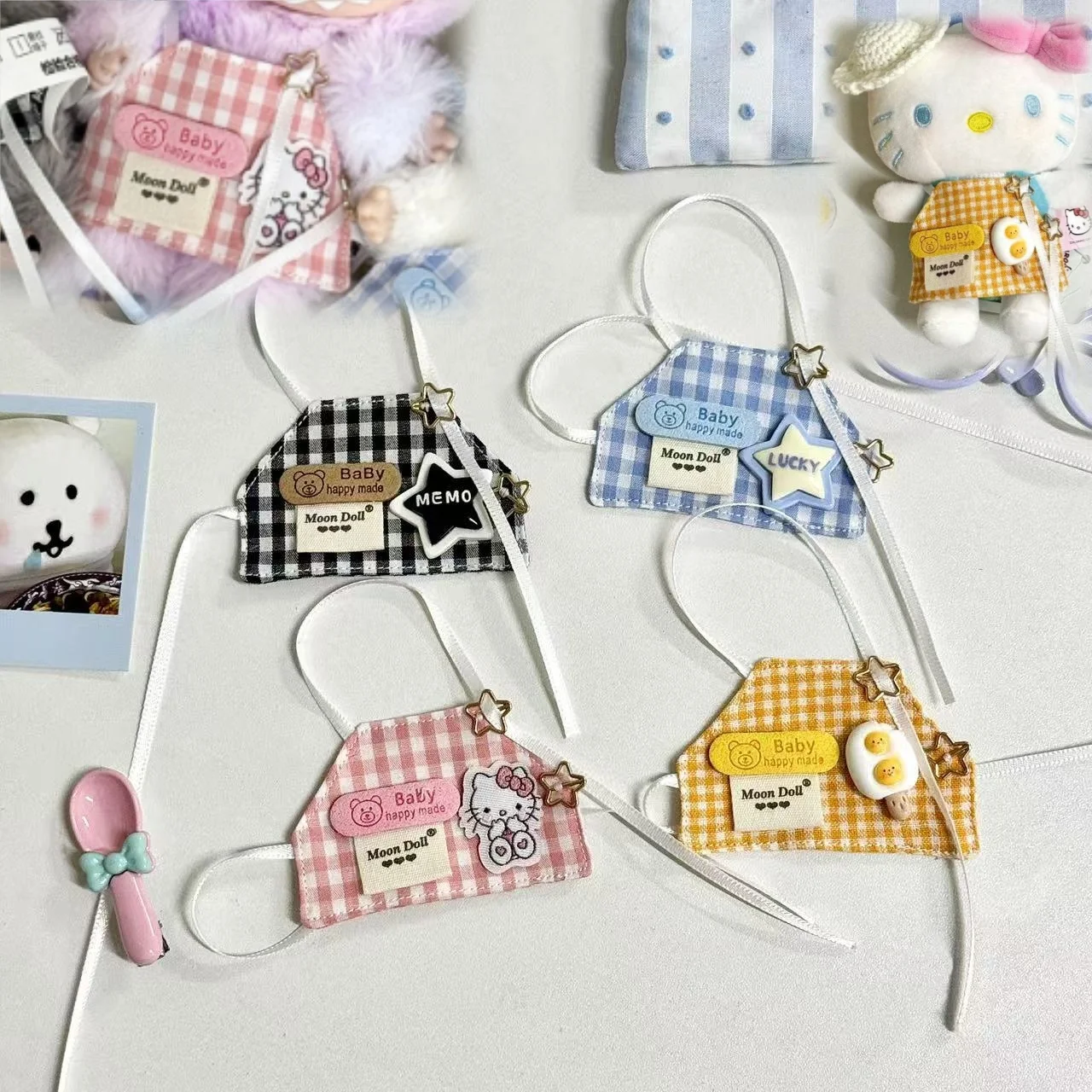 Mini Doll Anime Figure Doll Apron DIY 10cm/17cm Dolls Clothes Dress Up Handmade Plush Dolls Outfit Accessories
Mini Doll Anime Figure Doll Apron DIY 10cm/17cm Dolls Clothes Dress Up Handmade Plush Dolls Outfit Accessories