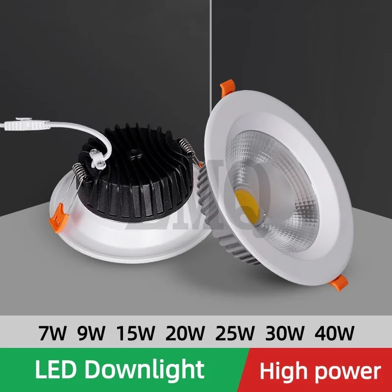 LED Downlights COB Recessed 7W 9W 15W 20W 25W 30W 40W AC220V LED Spot light Round Lamp LED decoration Ceiling Lamp Panel Light
LED Downlights COB Recessed 7W 9W 15W 20W 25W 30W 40W AC220V LED Spot light Round Lamp LED decoration Ceiling Lamp Panel Light