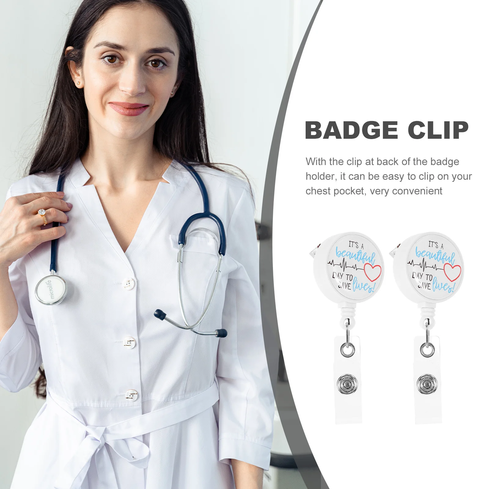 2Pcs Retractable Nurse Badge Clip Holders Portable Multi-Function Id Card Buckles Lightweight Badge Reel Key Chain Organizer
2Pcs Retractable Nurse Badge Clip Holders Portable Multi-Function Id Card Buckles Lightweight Badge Reel Key Chain Organizer