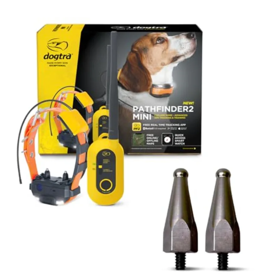 Pathfinder 2 Mini GPS Dog Tracker Collar: Titanium Contact Points, LED Light, No Monthly Fees, Free App, Waterproof, Smartwatch
Pathfinder 2 Mini GPS Dog Tracker Collar: Titanium Contact Points, LED Light, No Monthly Fees, Free App, Waterproof, Smartwatch
