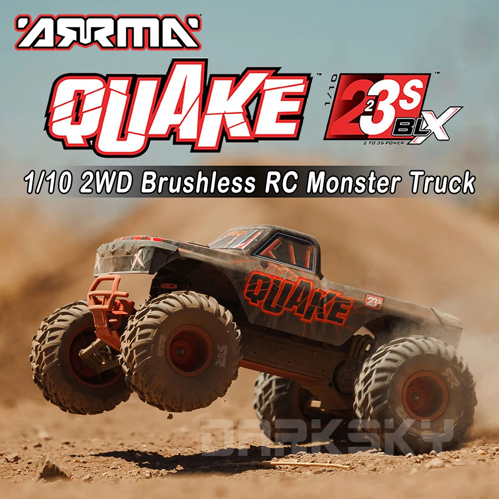 ARRMA QUAKE 223S DSC 2WD RTR Бесщеточный 1/10 RC Электрическая модель с дистанционным управлением Автомобиль Monster Truck Взрослые детские игрушки 
ARRMA QUAKE 223S DSC 2WD RTR Бесщеточный 1/10 RC Электрическая модель с дистанционным управлением Автомобиль Monster Truck Взрослые детские игрушки