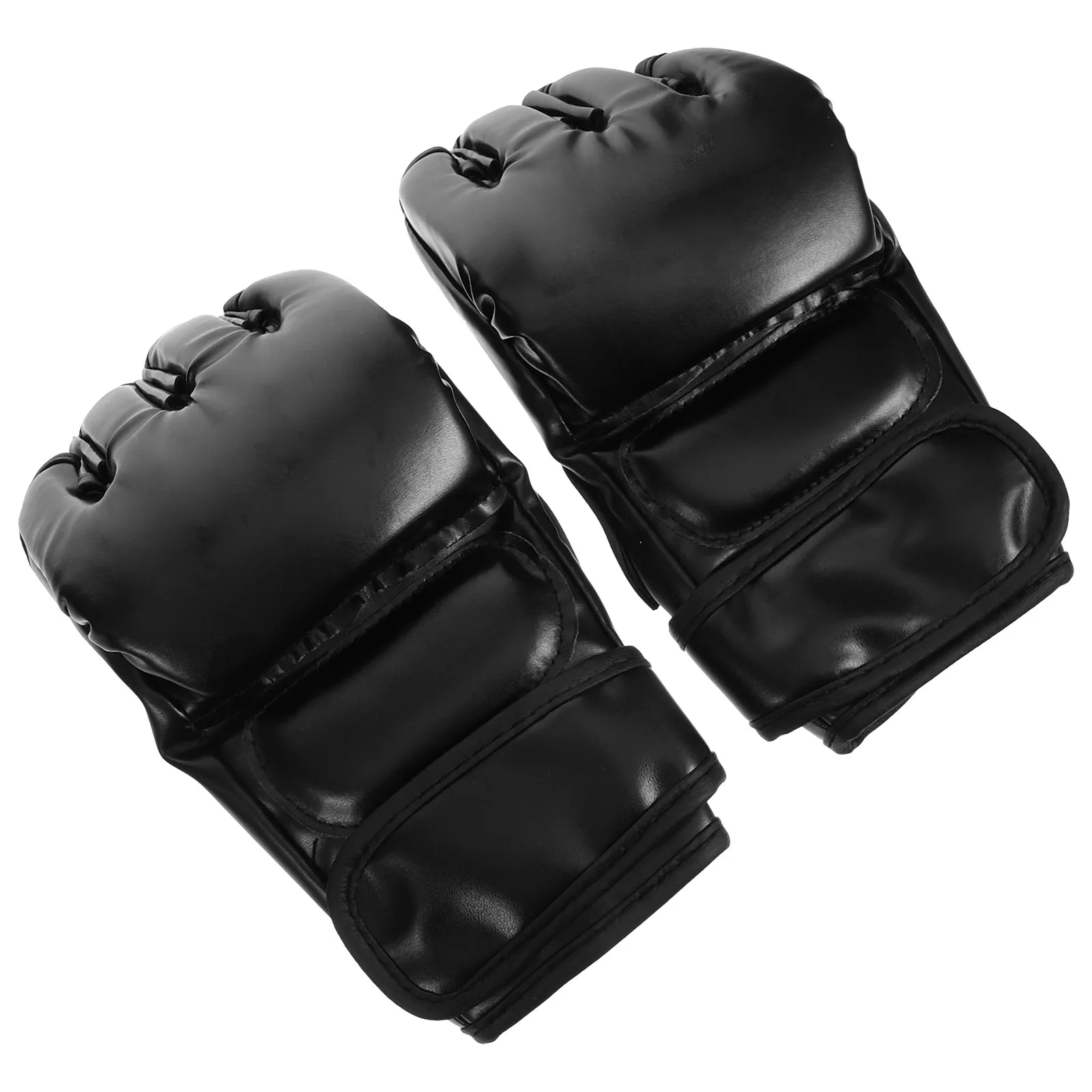 Half Finger Boxing Gloves MMA Training Punching Bag Kickboxing Sparring Gloves for Men Women Adults Black PU Martial Set
Half Finger Boxing Gloves MMA Training Punching Bag Kickboxing Sparring Gloves for Men Women Adults Black PU Martial Set