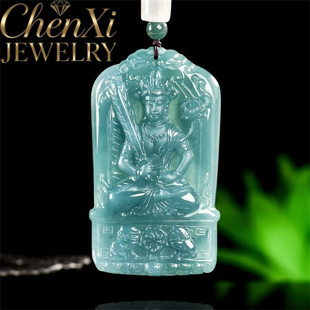 Natural Blue Water Jadeite Void Concealing Bodhisattva Pendant Luxury Quality Fashion Fine Jewelry Amulets And Mascots Exquisite
Natural Blue Water Jadeite Void Concealing Bodhisattva Pendant Luxury Quality Fashion Fine Jewelry Amulets And Mascots Exquisite