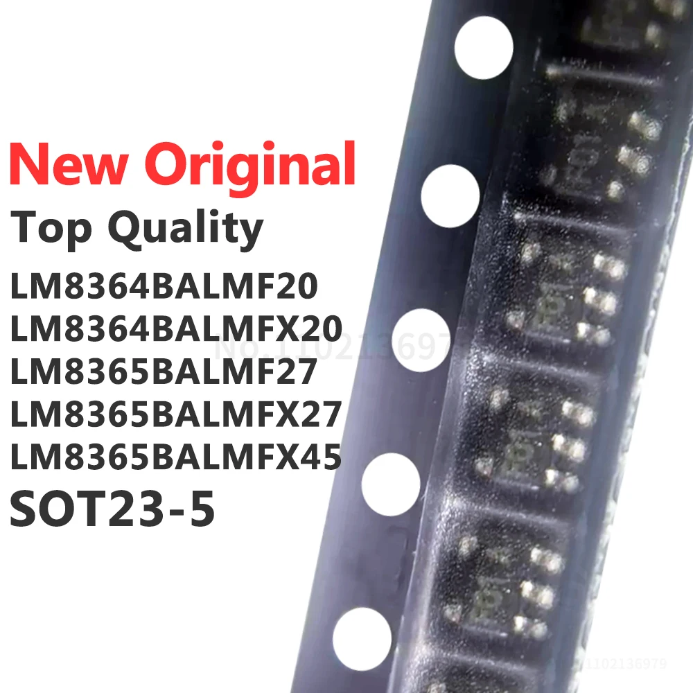 (1 Piece) LM8364BALMF20 LM8364BALMFX20 LM8365BALMF27 LM8365BALMFX27 LM8365BALMFX45 SOT23-5 F01A F06A F07A New Original
(1 Piece) LM8364BALMF20 LM8364BALMFX20 LM8365BALMF27 LM8365BALMFX27 LM8365BALMFX45 SOT23-5 F01A F06A F07A New Original