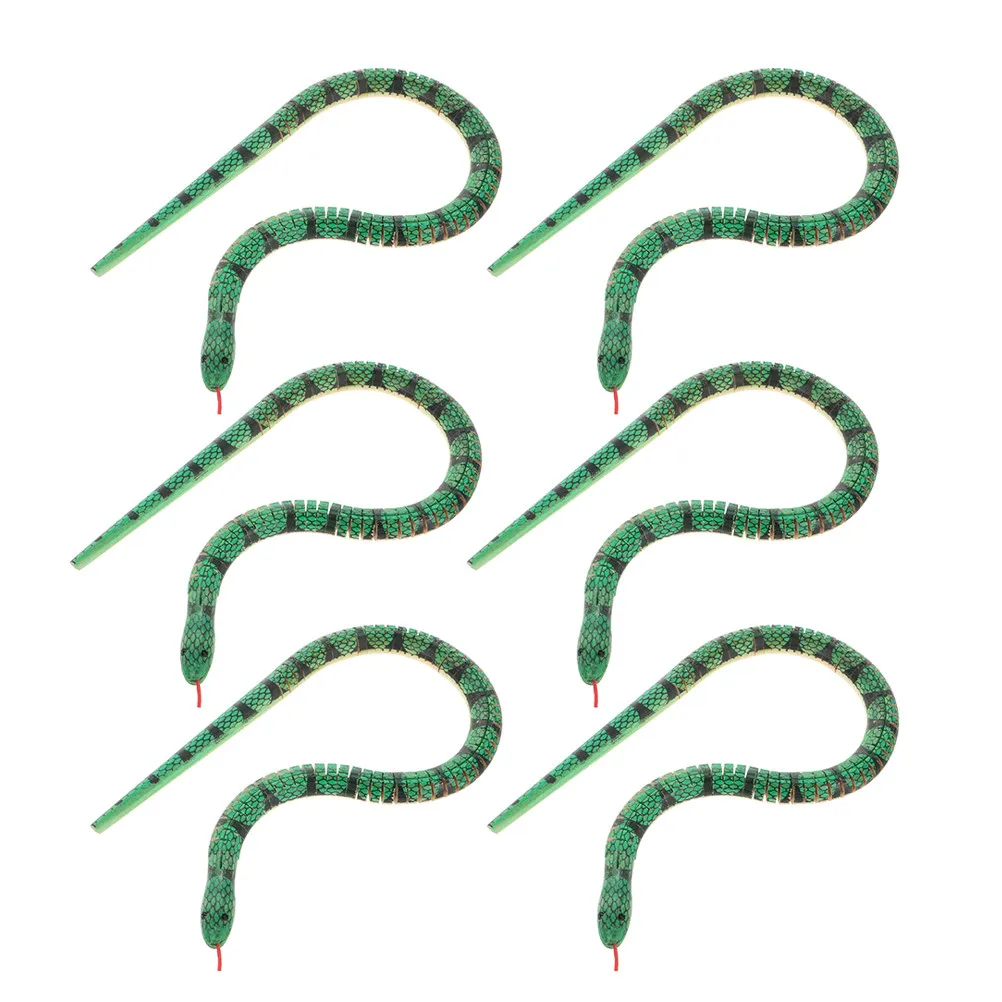 6Pcs Realistic Flexible Wooden Snake Prank Decoration Halloween Party Favor Jointed Natural Wood Snake for Crafts DIY Projects
6Pcs Realistic Flexible Wooden Snake Prank Decoration Halloween Party Favor Jointed Natural Wood Snake for Crafts DIY Projects