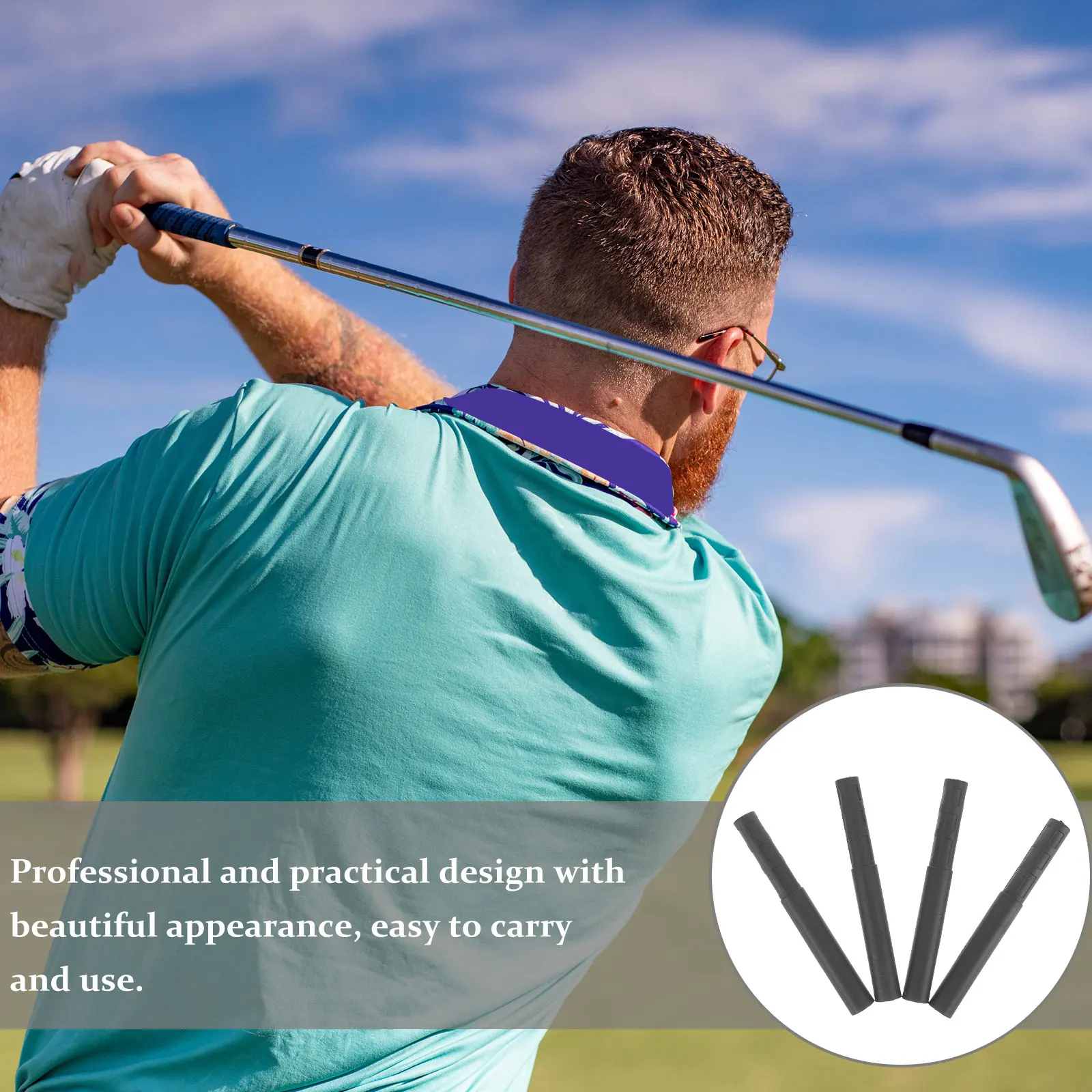 4pcs Carbon Fiber Golf Shaft Extender Lightweight Club Lengthener Rod Extensions for All Clubs Non-Slip Ergonomic Design Easy
4pcs Carbon Fiber Golf Shaft Extender Lightweight Club Lengthener Rod Extensions for All Clubs Non-Slip Ergonomic Design Easy