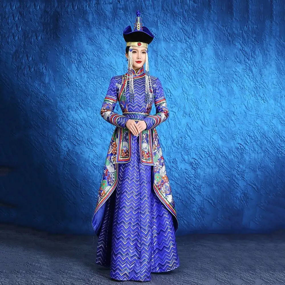 Mongolian Robe Performance Clothing Ethnic Minority Style Dance Show Dress National Dress Mongolian Clothing Mongolian Suit
Mongolian Robe Performance Clothing Ethnic Minority Style Dance Show Dress National Dress Mongolian Clothing Mongolian Suit
