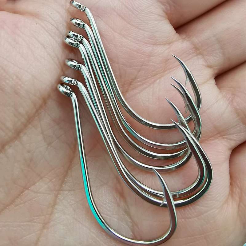 50pcs/lot Turned Up Eye Fishing Hooks Offset Fishhooks Circle Hi Carbon Steel Barbed Fishing Accessories Livebait Lure Fish Hook
50pcs/lot Turned Up Eye Fishing Hooks Offset Fishhooks Circle Hi Carbon Steel Barbed Fishing Accessories Livebait Lure Fish Hook