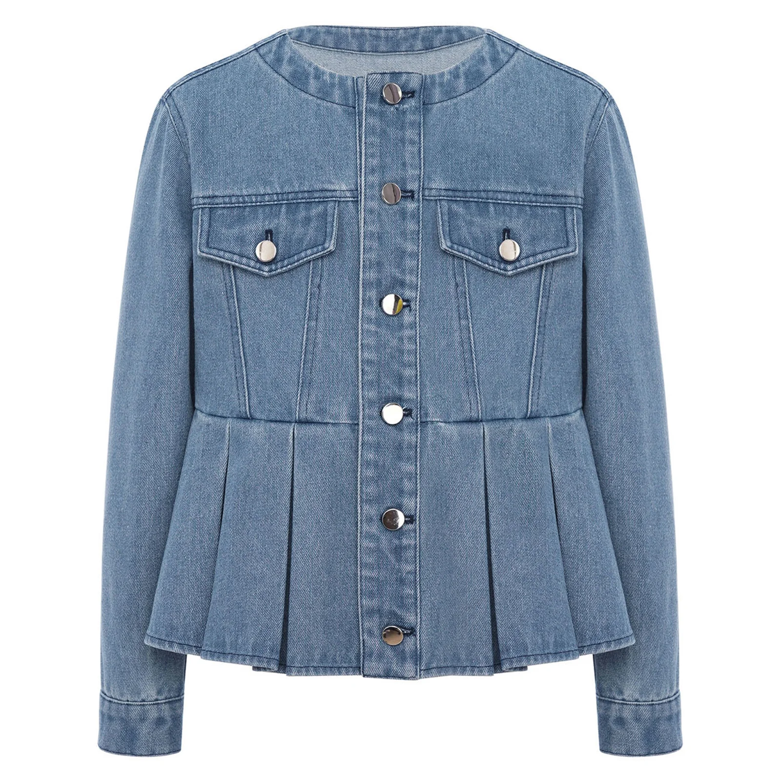 Kids Girls Denim Jacket Coat Spring Autumn Long Sleeve Button Down Pleated Outerwear with Fake Pockets Fashion Casual Costume
Kids Girls Denim Jacket Coat Spring Autumn Long Sleeve Button Down Pleated Outerwear with Fake Pockets Fashion Casual Costume
