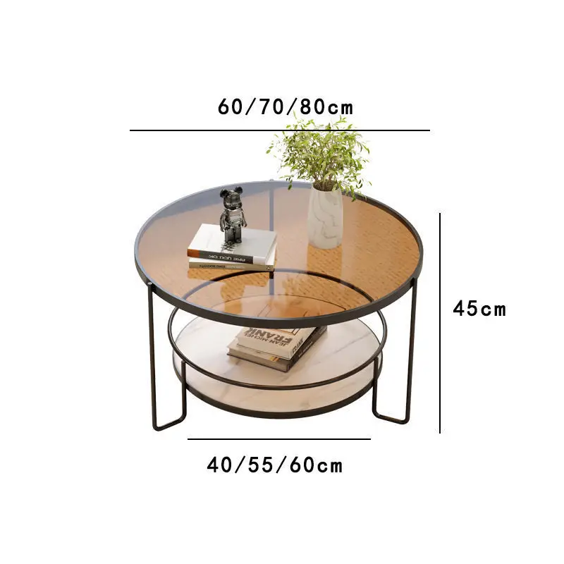Modern Italian Changhong tempered glass coffee table small apartment living room round household minimalist mini table
Modern Italian Changhong tempered glass coffee table small apartment living room round household minimalist mini table