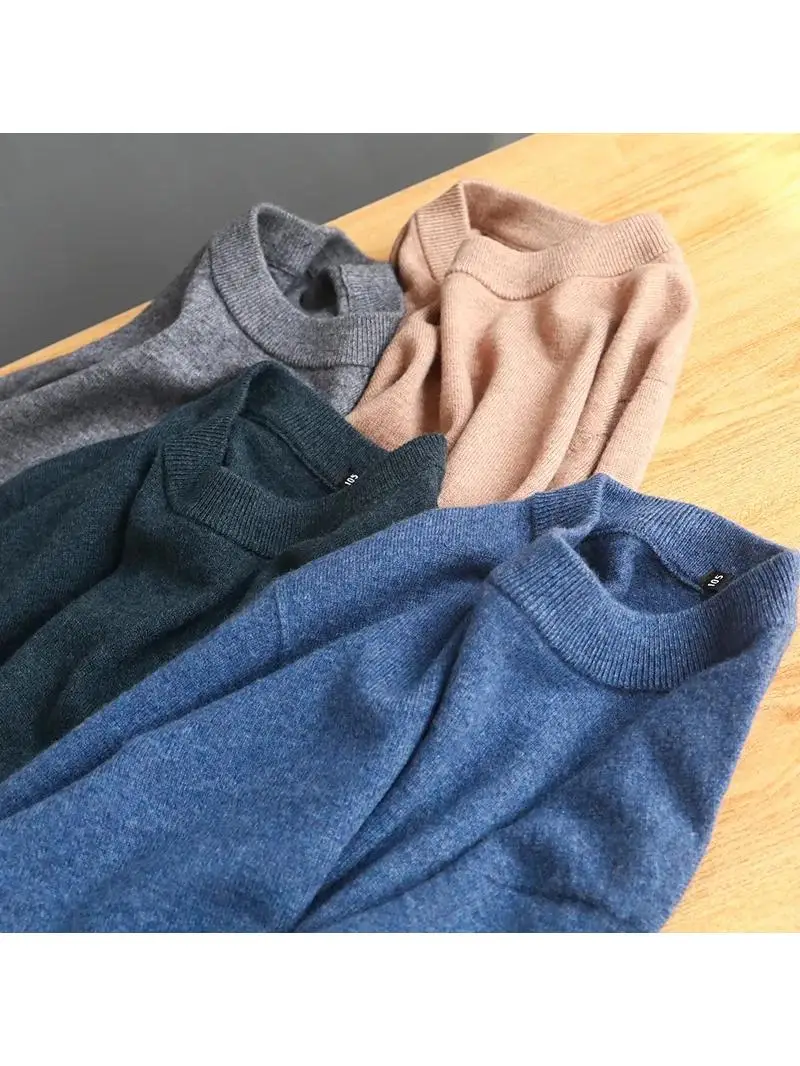 Высококачественный мужской свитер из чистой шерсти с круглым вырезом, повседневный, осенне-зимний, модный, городской, свободного кроя, с длинными рукавами, в стиле турбанол.
Высококачественный мужской свитер из чистой шерсти с круглым вырезом, повседневный, осенне-зимний, модный, городской, свободного кроя, с длинными рукавами, в стиле турбанол.