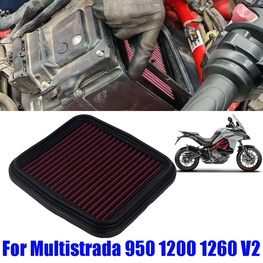 Motorcycle Accessories High Flow Air Filter Cleaner Washable Reusable For Ducati Multistrada 950 950s 1200 1260 Enduro V2 V2s
Motorcycle Accessories High Flow Air Filter Cleaner Washable Reusable For Ducati Multistrada 950 950s 1200 1260 Enduro V2 V2s