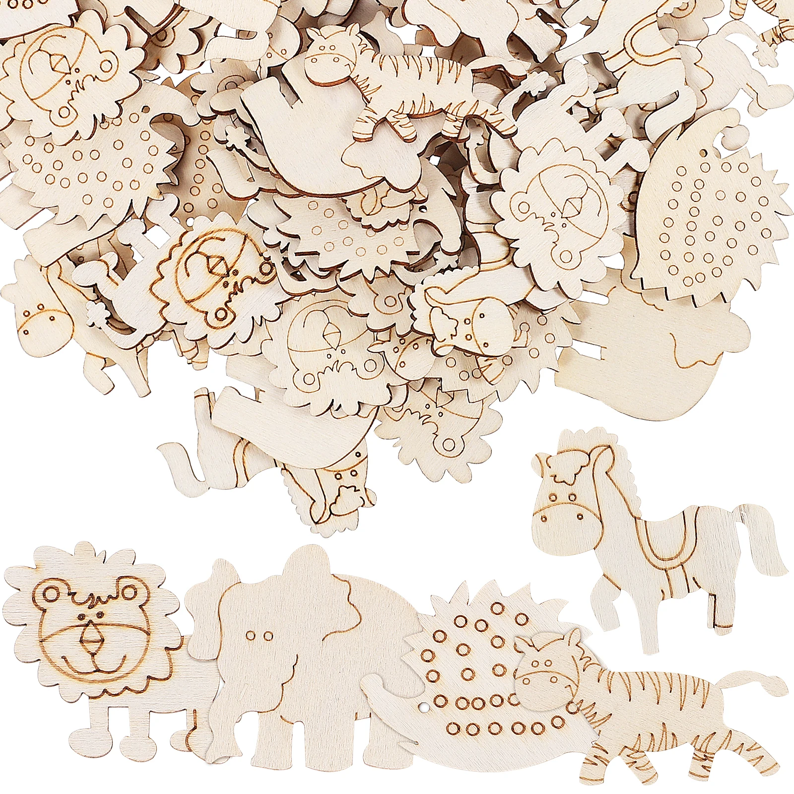 100pcs Animal Wood Chips Rustic Decorations Cutouts Diy Craft Small Wooden Paint Unfinished Wood Crafts Graffiti Toy
100pcs Animal Wood Chips Rustic Decorations Cutouts Diy Craft Small Wooden Paint Unfinished Wood Crafts Graffiti Toy
