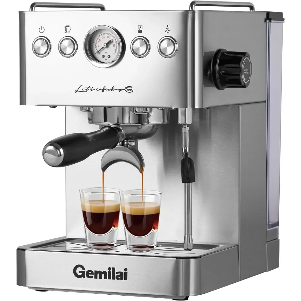 Espresso Machine, Espresso Maker with Milk Frother Steam Wand, Professional Coffee Maker with Steam Wand for Latte, Mocha,
Espresso Machine, Espresso Maker with Milk Frother Steam Wand, Professional Coffee Maker with Steam Wand for Latte, Mocha,