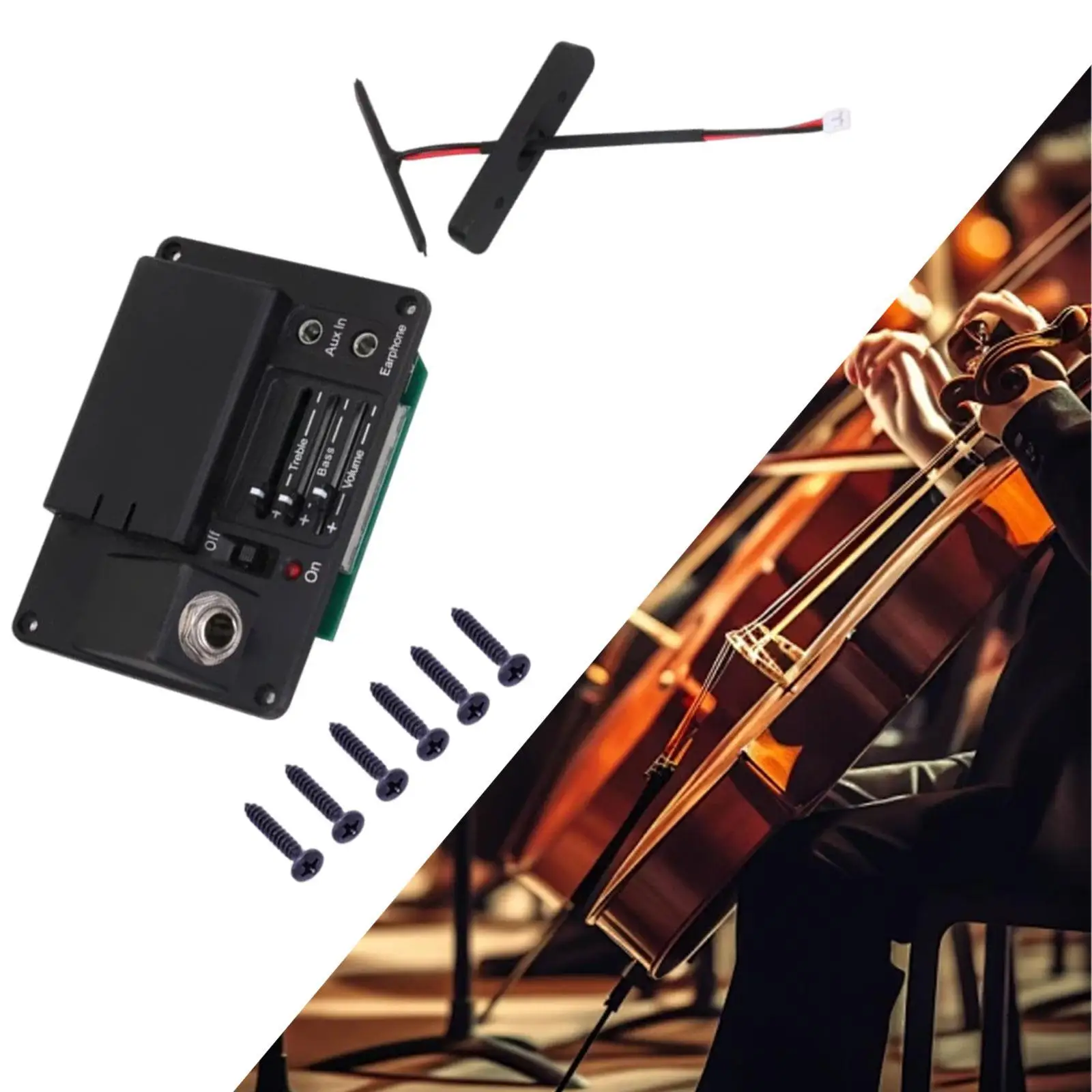 Pickup for Violin Musical Instrument Accessories Parts Instant Authentic Clear Electronic String Instrument Pickup,
Pickup for Violin Musical Instrument Accessories Parts Instant Authentic Clear Electronic String Instrument Pickup,