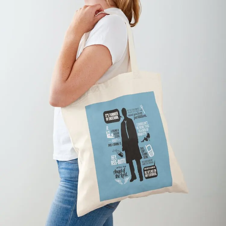 Castiel Quotes Tote Bag reusable grocery bags reusable shopping bags Women's bags for women
Castiel Quotes Tote Bag reusable grocery bags reusable shopping bags Women's bags for women