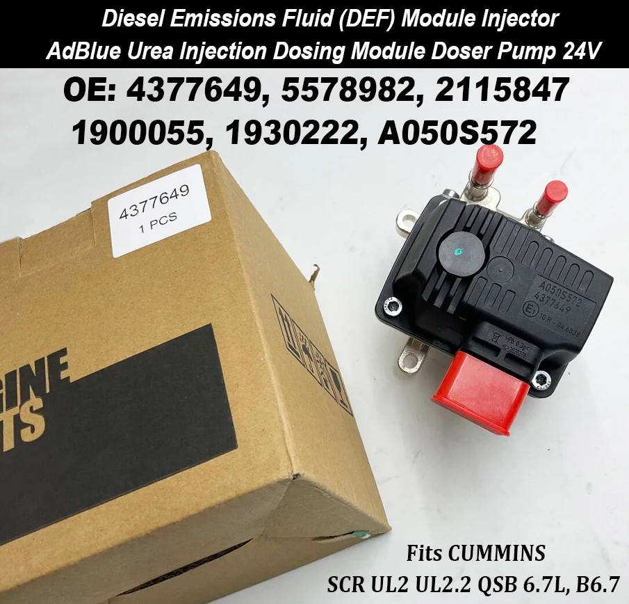 4377649 24V Diesel Emissions Fluid (DEF) Module Injector AdBlue Urea Injection Dosing Module Doser Pump For Cummins Engine
4377649 24V Diesel Emissions Fluid (DEF) Module Injector AdBlue Urea Injection Dosing Module Doser Pump For Cummins Engine