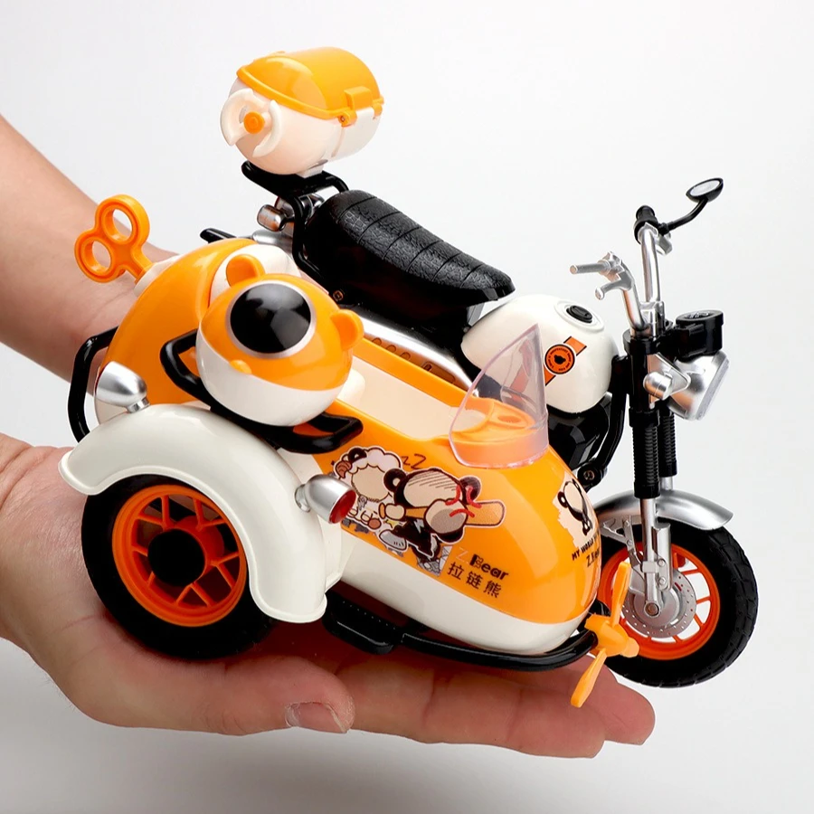 Cartoon Bear Style Three-Wheeled Motorcycle Die-cast Simulation Toy Model Desktop Decoration Light Sound
Cartoon Bear Style Three-Wheeled Motorcycle Die-cast Simulation Toy Model Desktop Decoration Light Sound