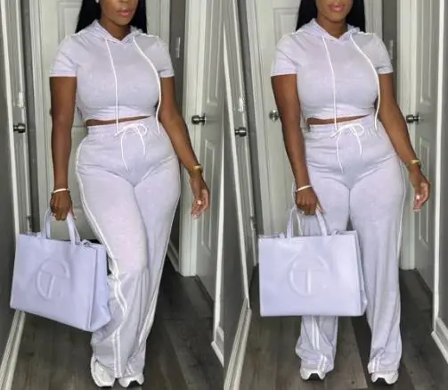 Urban Sport Pant Sets Womens Outfits 2025 Casual Elastic Hooded Pullover High Waisted Drawstring Side Striped Sports Pants Set
Urban Sport Pant Sets Womens Outfits 2025 Casual Elastic Hooded Pullover High Waisted Drawstring Side Striped Sports Pants Set