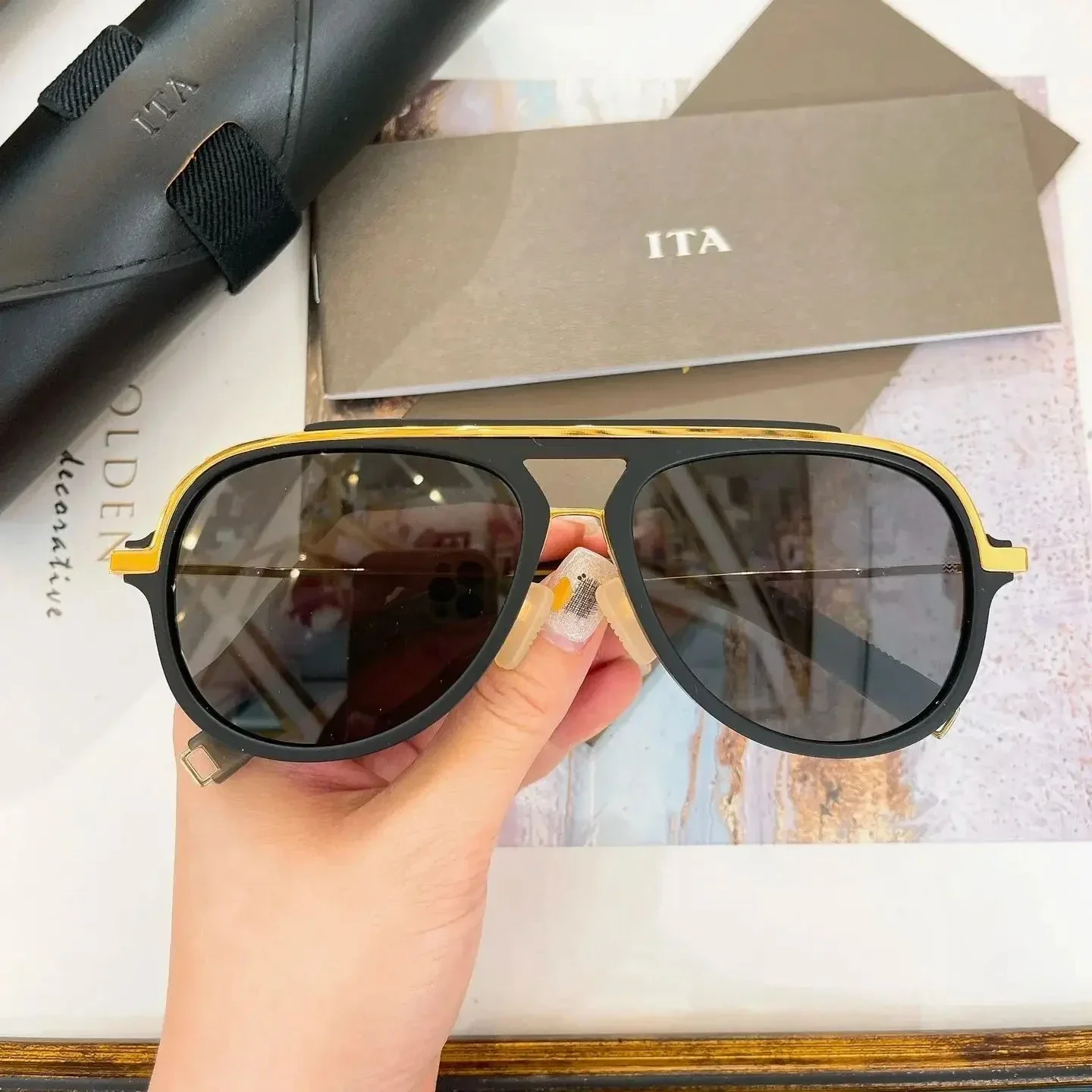 Original ADITA LSA-406 Classic UV400 Polarized Top Quality Men Sunglasses Luxury Design Alloy+Acetate Frame Women Couple Eyewear
Original ADITA LSA-406 Classic UV400 Polarized Top Quality Men Sunglasses Luxury Design Alloy+Acetate Frame Women Couple Eyewear