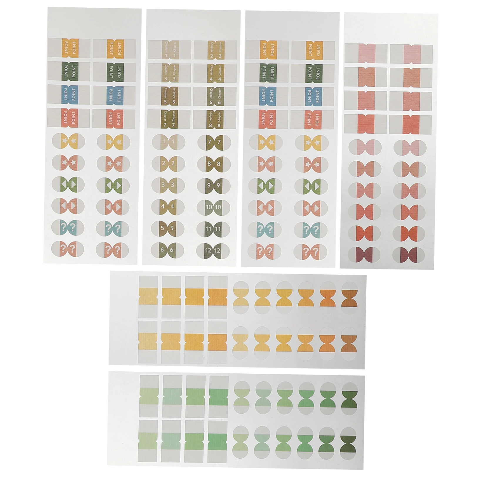 6 Sheets Planner Stickers Colored Index Bookmarks Tabs for Annotating Books Aesthetic Highlighters Pvc
6 Sheets Planner Stickers Colored Index Bookmarks Tabs for Annotating Books Aesthetic Highlighters Pvc