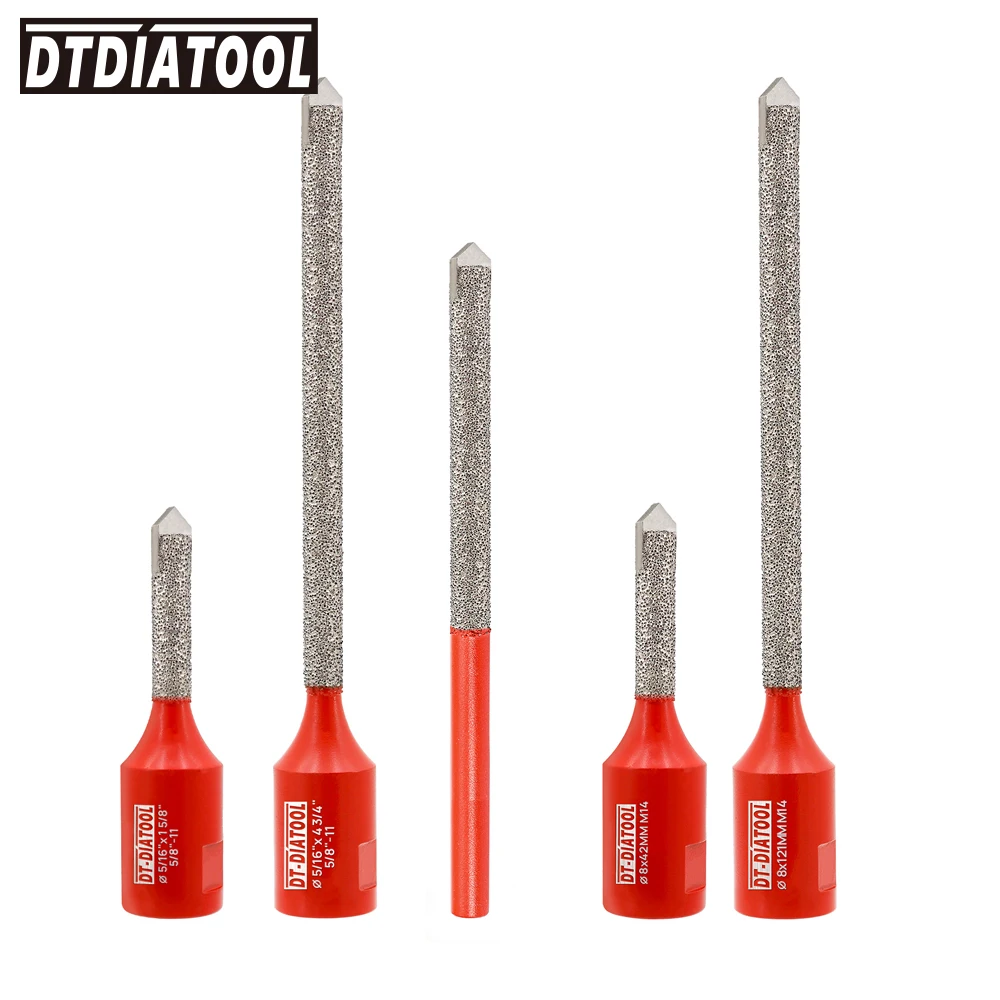 DT-DIATOOL Diamond Mortar Raking Bits 1pc Dia 4mm / 8mm Coarse For Mortar Raking Brick Removal Vacuum Brazed Removal finger Bits
DT-DIATOOL Diamond Mortar Raking Bits 1pc Dia 4mm / 8mm Coarse For Mortar Raking Brick Removal Vacuum Brazed Removal finger Bits