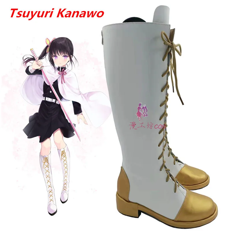 Demon Slayer Kimetsu no Yaiba Tsuyuri Kanawo Cosplay Costume Shoes Handmade Faux Leather Boots
Demon Slayer Kimetsu no Yaiba Tsuyuri Kanawo Cosplay Costume Shoes Handmade Faux Leather Boots