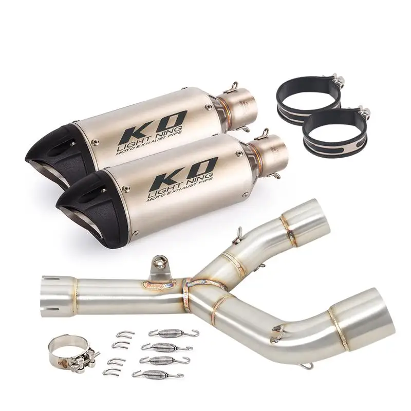 Motorcycle Exhaust System Left&Right Mid Connect Pipe Slip On 320mm Muffler Tips For Honda CRF450 CRF 450 RX CRF450RX 2015 2016
Motorcycle Exhaust System Left&Right Mid Connect Pipe Slip On 320mm Muffler Tips For Honda CRF450 CRF 450 RX CRF450RX 2015 2016