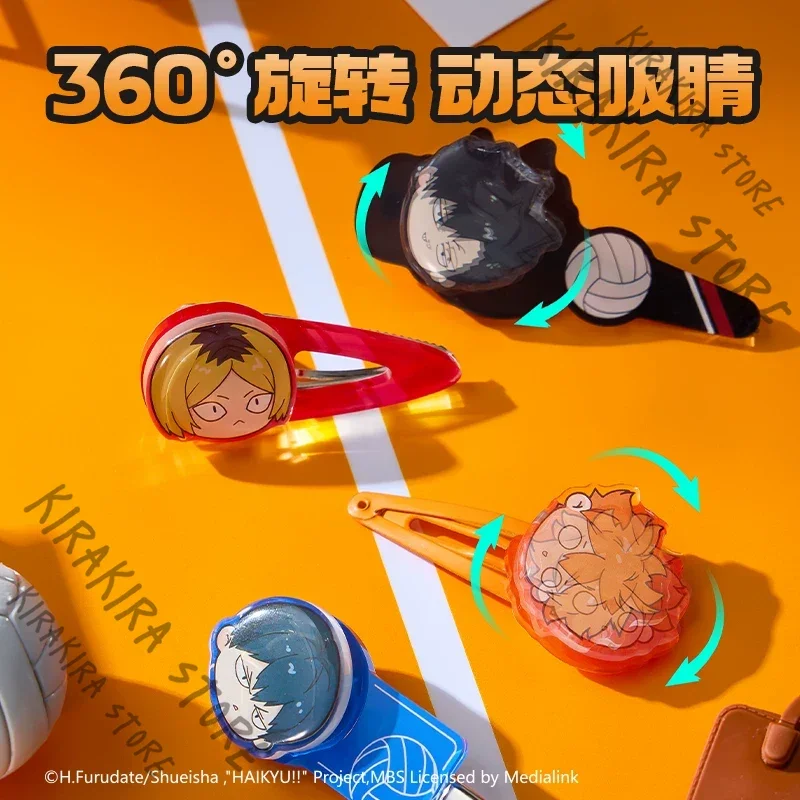 Haikyuu!! Shoyo Hinata Tobio Kageyama Kozume Kenma Tetsurou Kuroo 360° Rotating Hairpin Dynamic Headwear Thickened Cosplay Decor
Haikyuu!! Shoyo Hinata Tobio Kageyama Kozume Kenma Tetsurou Kuroo 360° Rotating Hairpin Dynamic Headwear Thickened Cosplay Decor