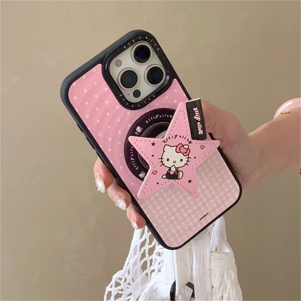 Fashion Pink Polka Dot Plaid Magnetic Phone Case For iPhone 16 Pro 15 14 Pro Max Cover with Star Kitty Stand Cute Cases
Fashion Pink Polka Dot Plaid Magnetic Phone Case For iPhone 16 Pro 15 14 Pro Max Cover with Star Kitty Stand Cute Cases
