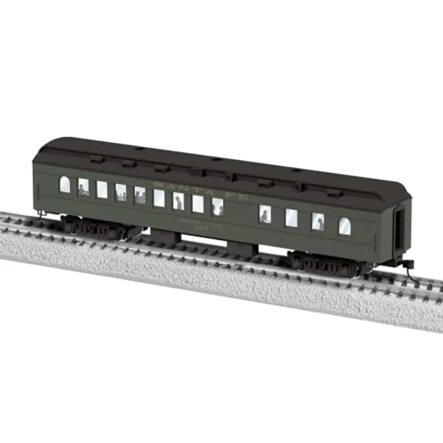 Santa Fe Diner HO Gauge Model Train Car for layout display, die-cast metal body, red and silver color, detailed interior lighti
Santa Fe Diner HO Gauge Model Train Car for layout display, die-cast metal body, red and silver color, detailed interior lighti