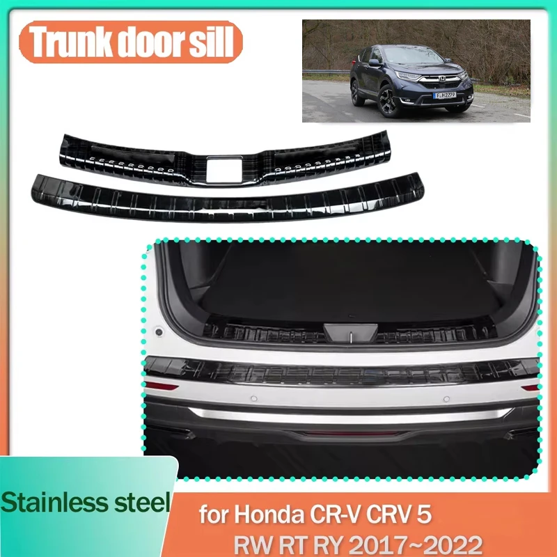 Накладка на порог багажника для Honda CR-V CRV 5 RW RT RY 2017~2022 2018, из нержавеющей стали, защитная накладка-порог, декоративные полосы, аксессуары
Накладка на порог багажника для Honda CR-V CRV 5 RW RT RY 2017~2022 2018, из нержавеющей стали, защитная накладка-порог, декоративные полосы, аксессуары