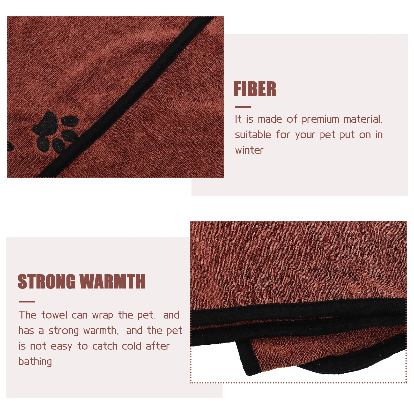 Dog Bath Towel Large Premium Material Super Absorption Pet Accessory Multipurpose Design Wear-Resistant Pet Towel
Dog Bath Towel Large Premium Material Super Absorption Pet Accessory Multipurpose Design Wear-Resistant Pet Towel