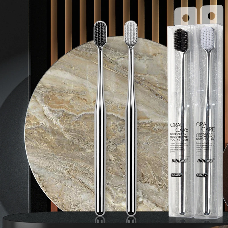 Luxury Soft Toothbrush Men Women Adult Tooth Brush Gold Silver Dental Brushes Elegance Gentle Toothbrushes Drop Shipping.20PC
Luxury Soft Toothbrush Men Women Adult Tooth Brush Gold Silver Dental Brushes Elegance Gentle Toothbrushes Drop Shipping.20PC